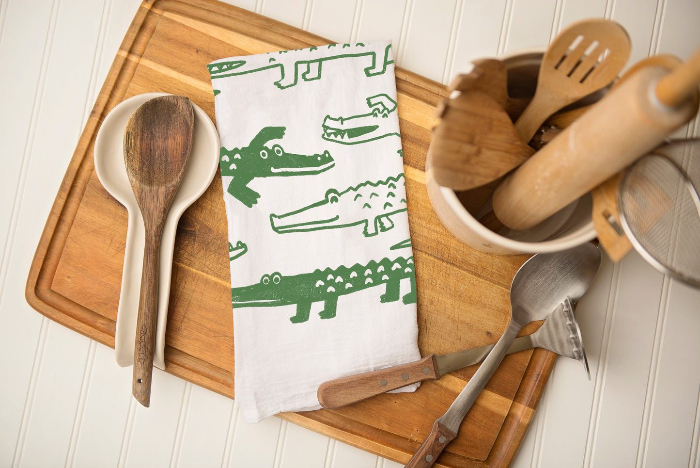 Alligator Tea Towel