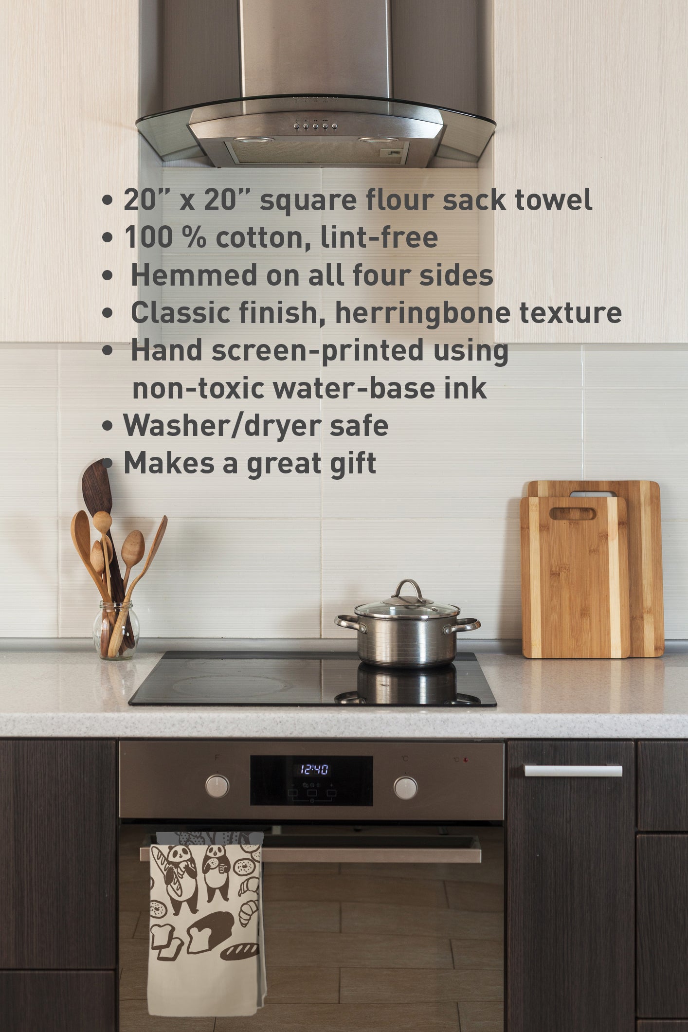 Panda Tea Towel