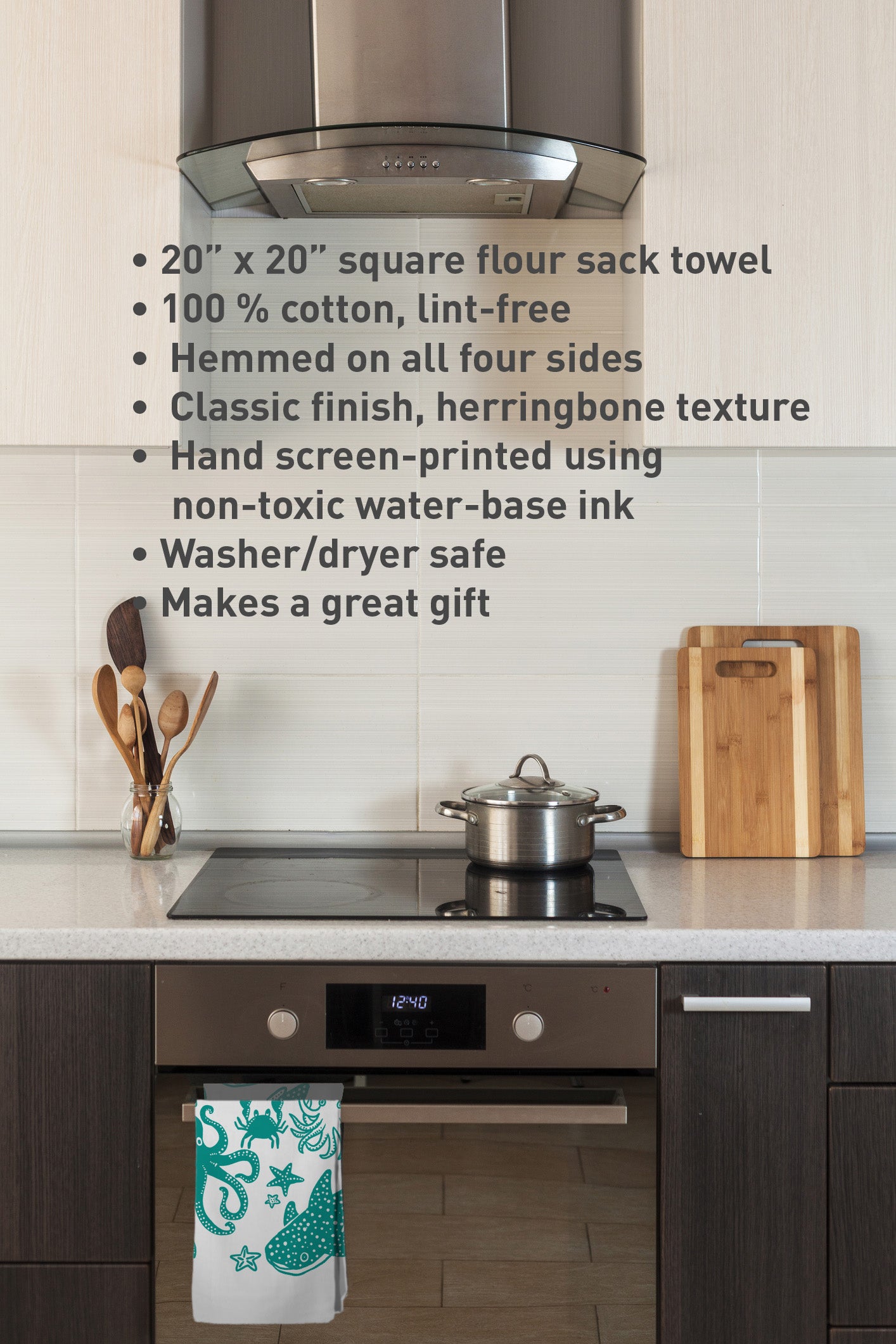 Ocean Wonders Tea Towel