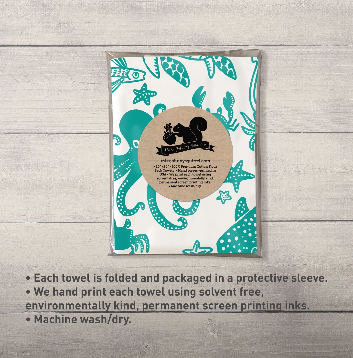 Ocean Wonders Tea Towel