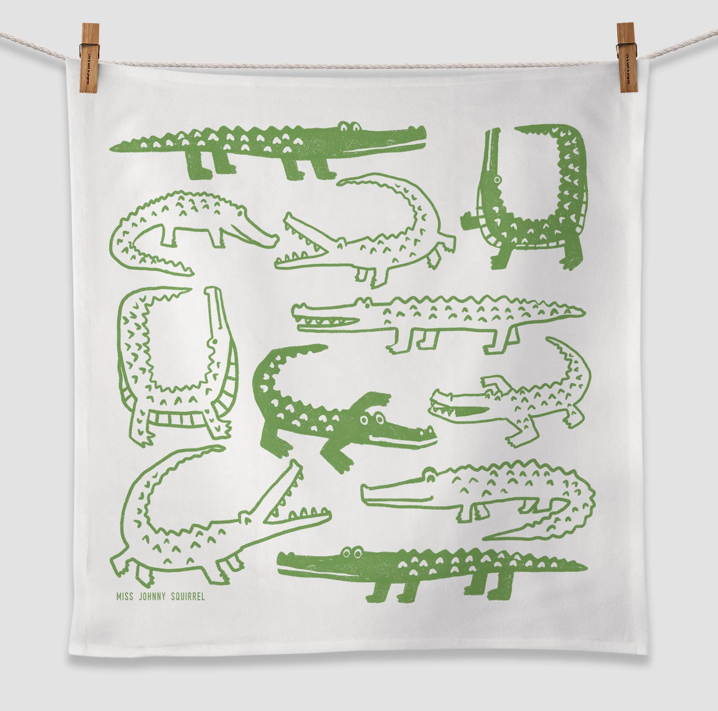 Alligator Tea Towel